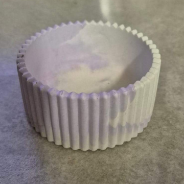 Gypsum Small Lilac Round Bowl