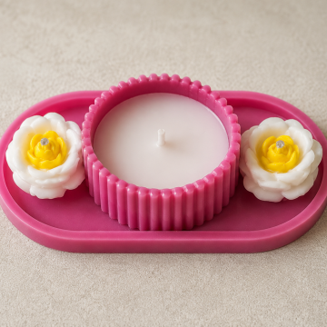 Candle Bloom & Glow Flower Tray Candle (5)