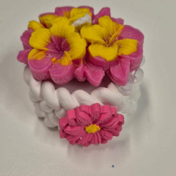 Candle Floral Basket Candle (Mini)