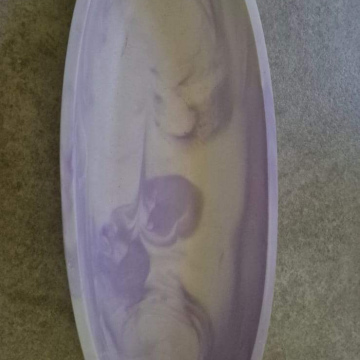 Gypsum Medium Lilac Oval Tray