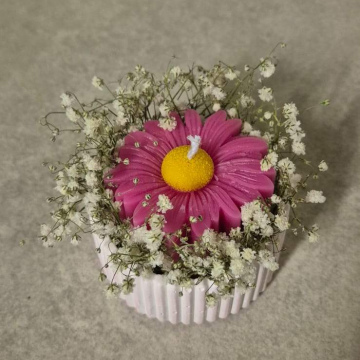 Candle Daisy Bloom Keepsake Candle